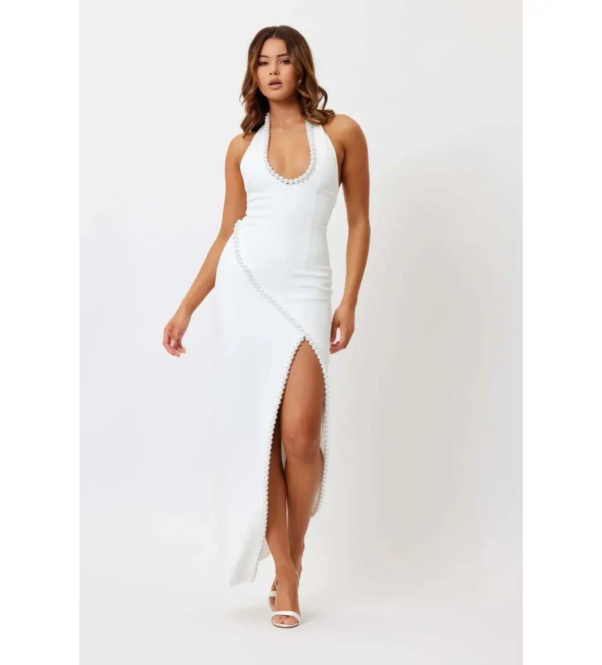 Bianca and Bridgett Laura Maxi Dress Pearl Size 10 photo 4