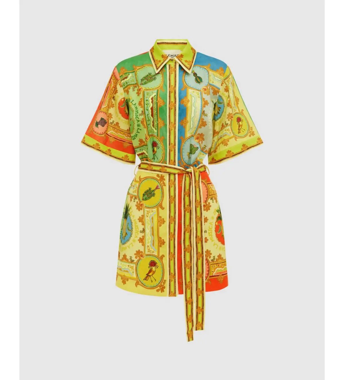 Alemais La Musica Mini Dress Yellow/ Multi Size 10 photo 3