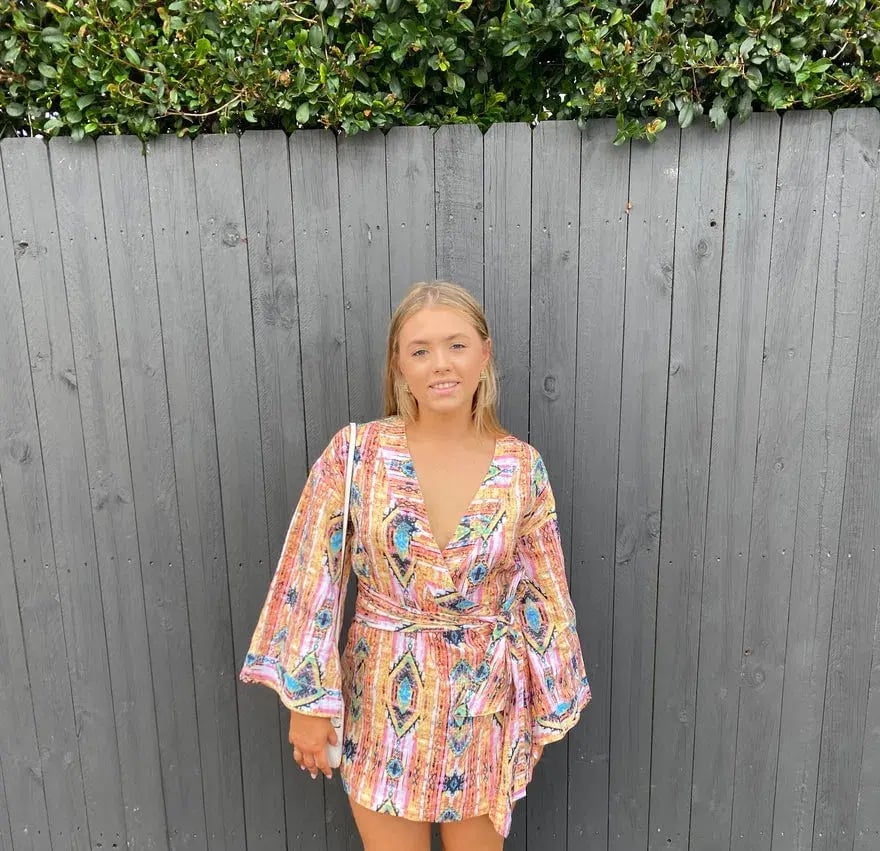 Coco Willow Kenya Aztex Dress Multi Print Size 8 photo 3