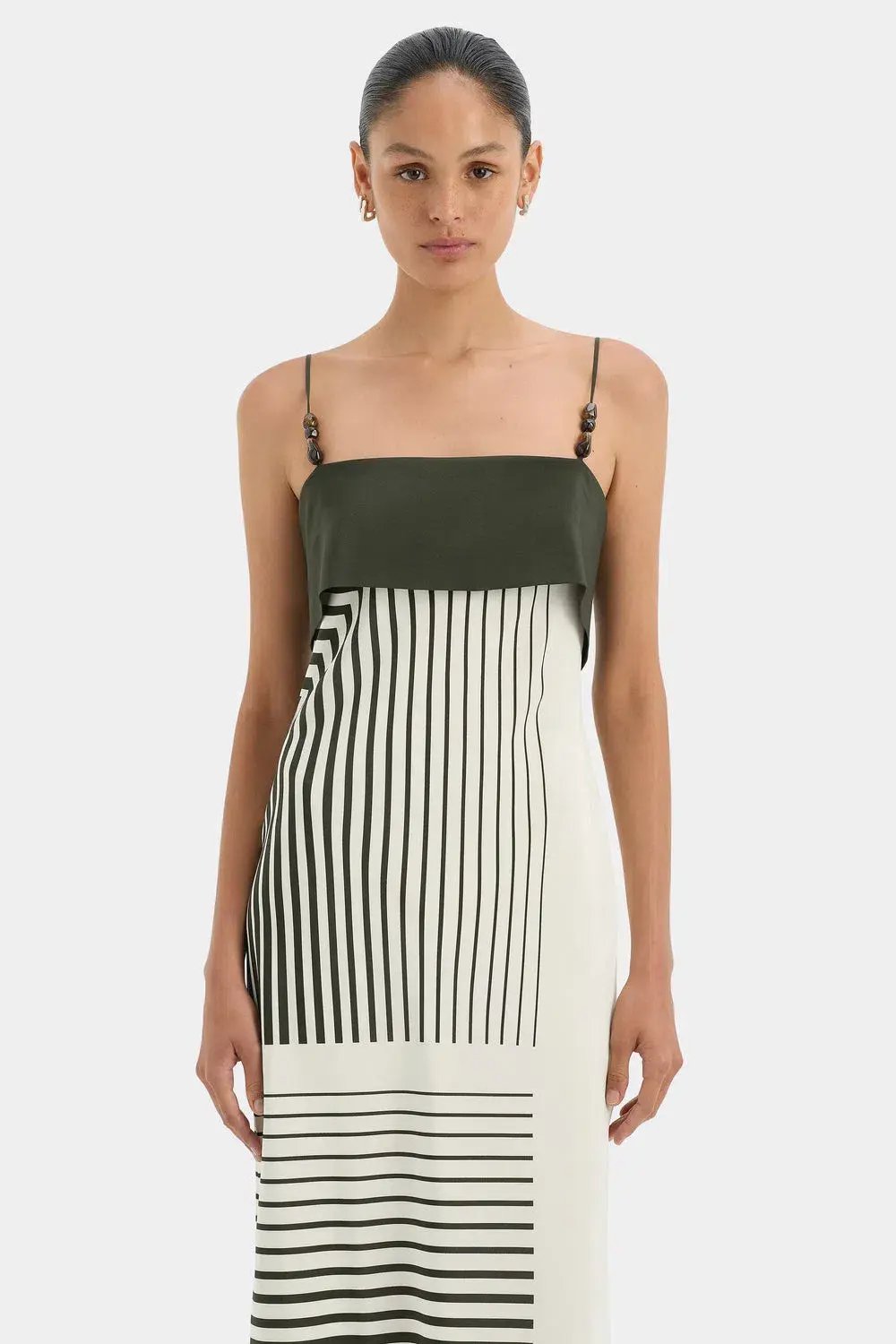 Sir The Label Leilana Slip Maxi Dress Print Size 10 photo 2