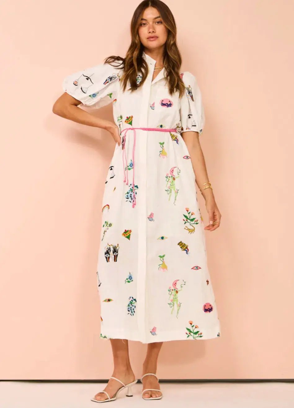 Alemais Atticus Shirt Dress Print Size 10 photo 2