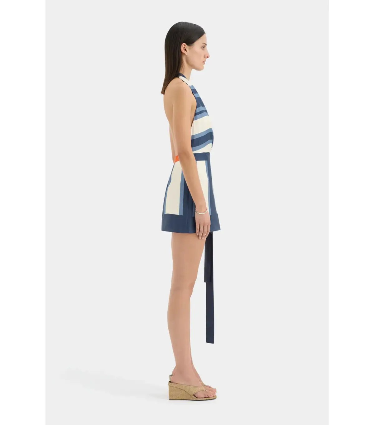 Sir the Label Dazed Wrap Halter Mini Dress Studio Print Size 2 / AU 10 photo 3