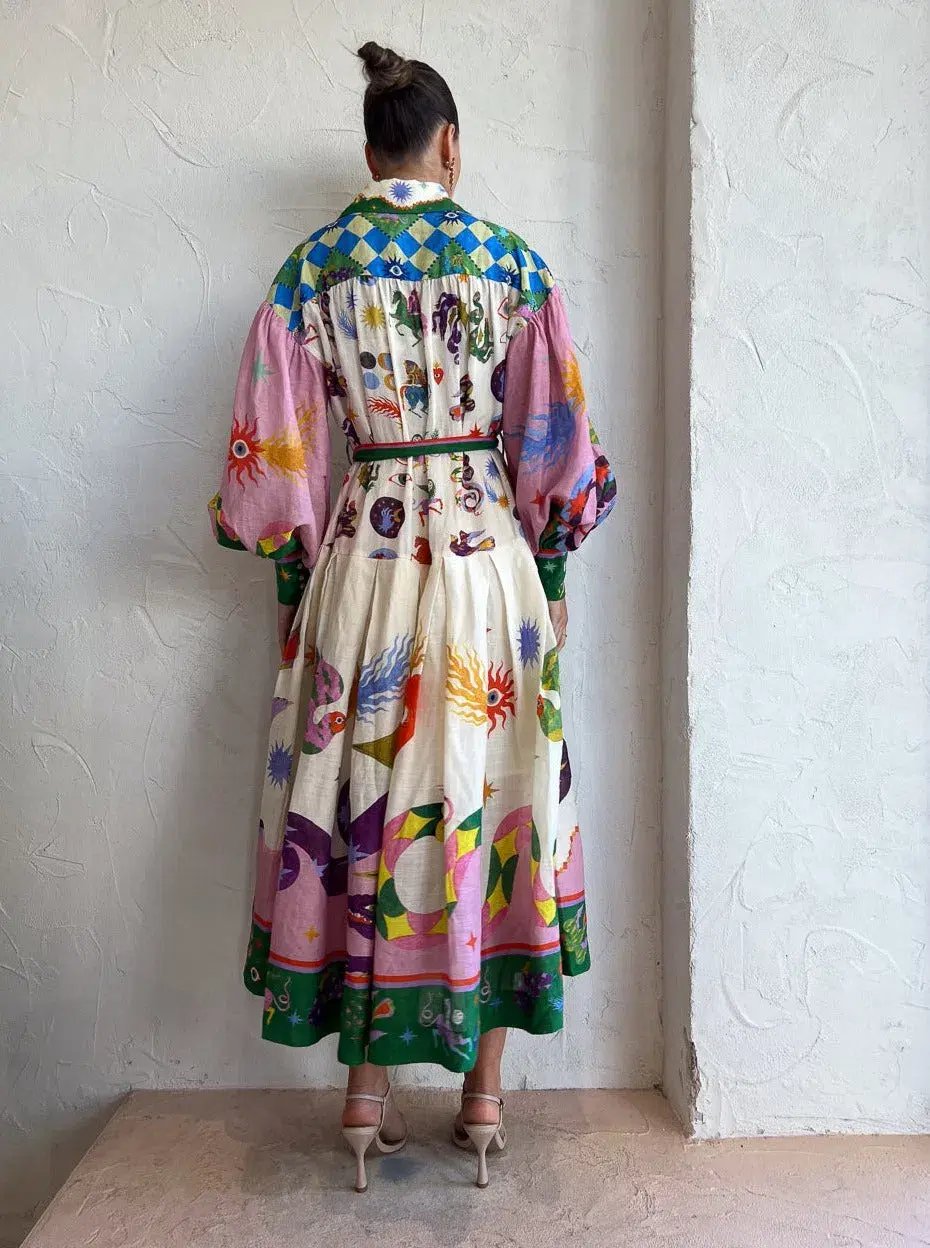 Alemais Seeker Shirtdress Multi Print Size 10 photo 4