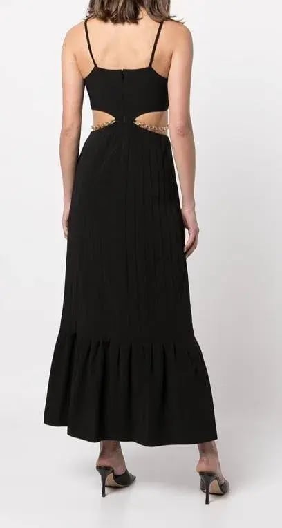 Jonathan Simkhai Lyla Chain Cut-Out Dress Black Size 4 photo 3