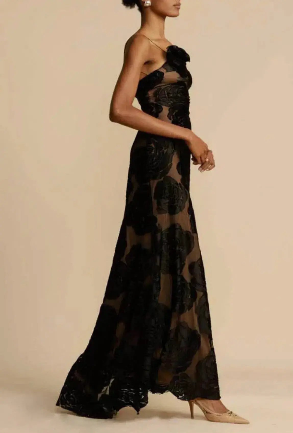 Arcina Ori Marcella Dress Maxi Black Size AU 8 photo 4