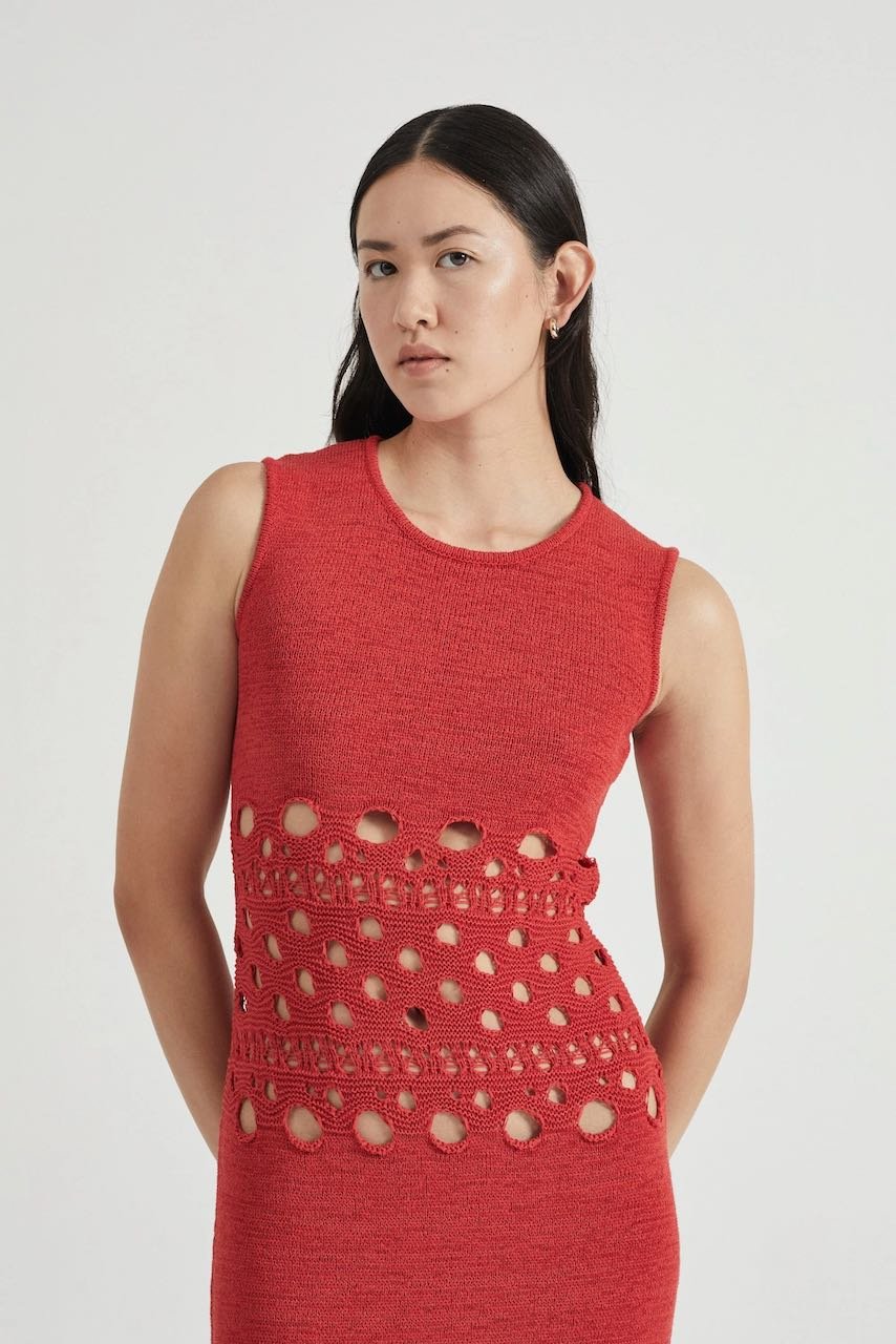 THIRD FORM BREAK AWAY KNIT TANK DRESS - SCARLETT photo 3