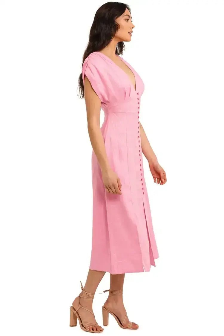 Nicholas Crissy Dress in Flamingo Pink Size 16 photo 2
