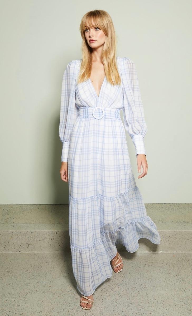Bec & Bridge Alexa Midi Dress Gingham Print Size 8 photo 4