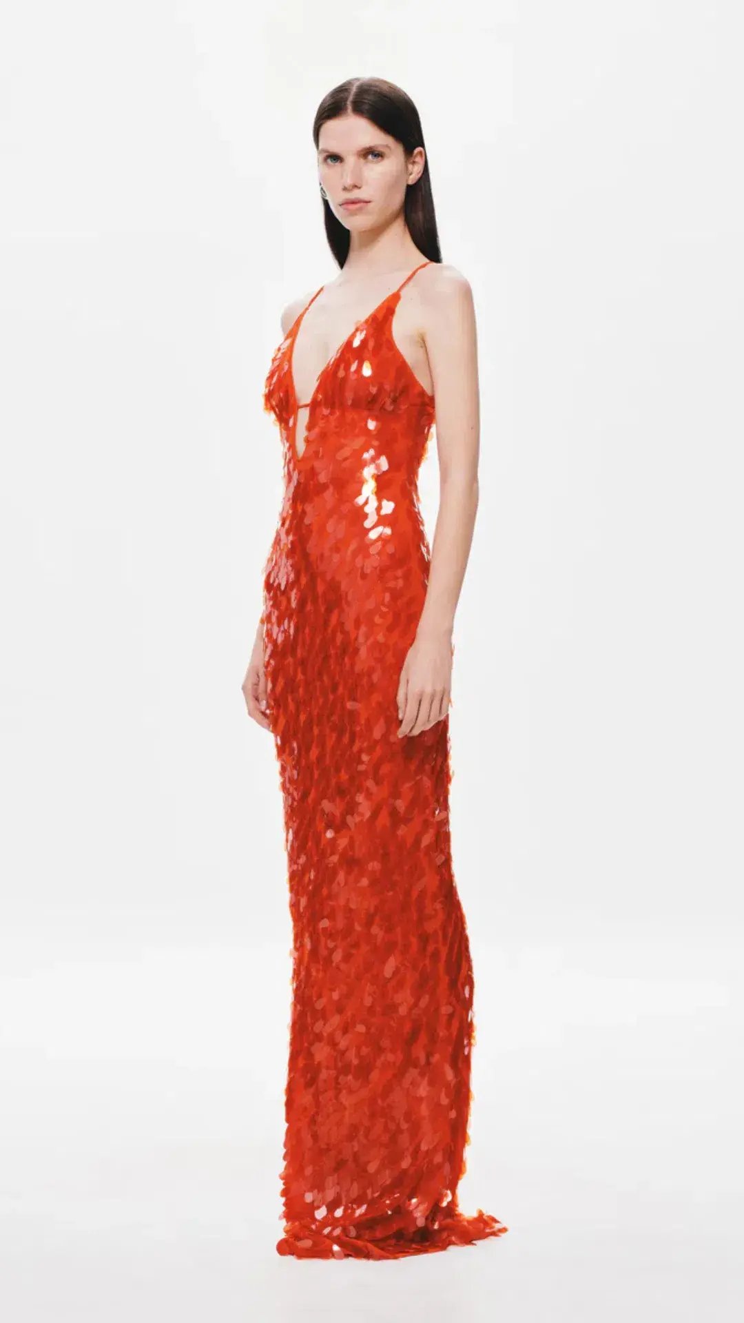 Misha  Sapphire Sequin Dress in Red Size S / Au 8 photo 2