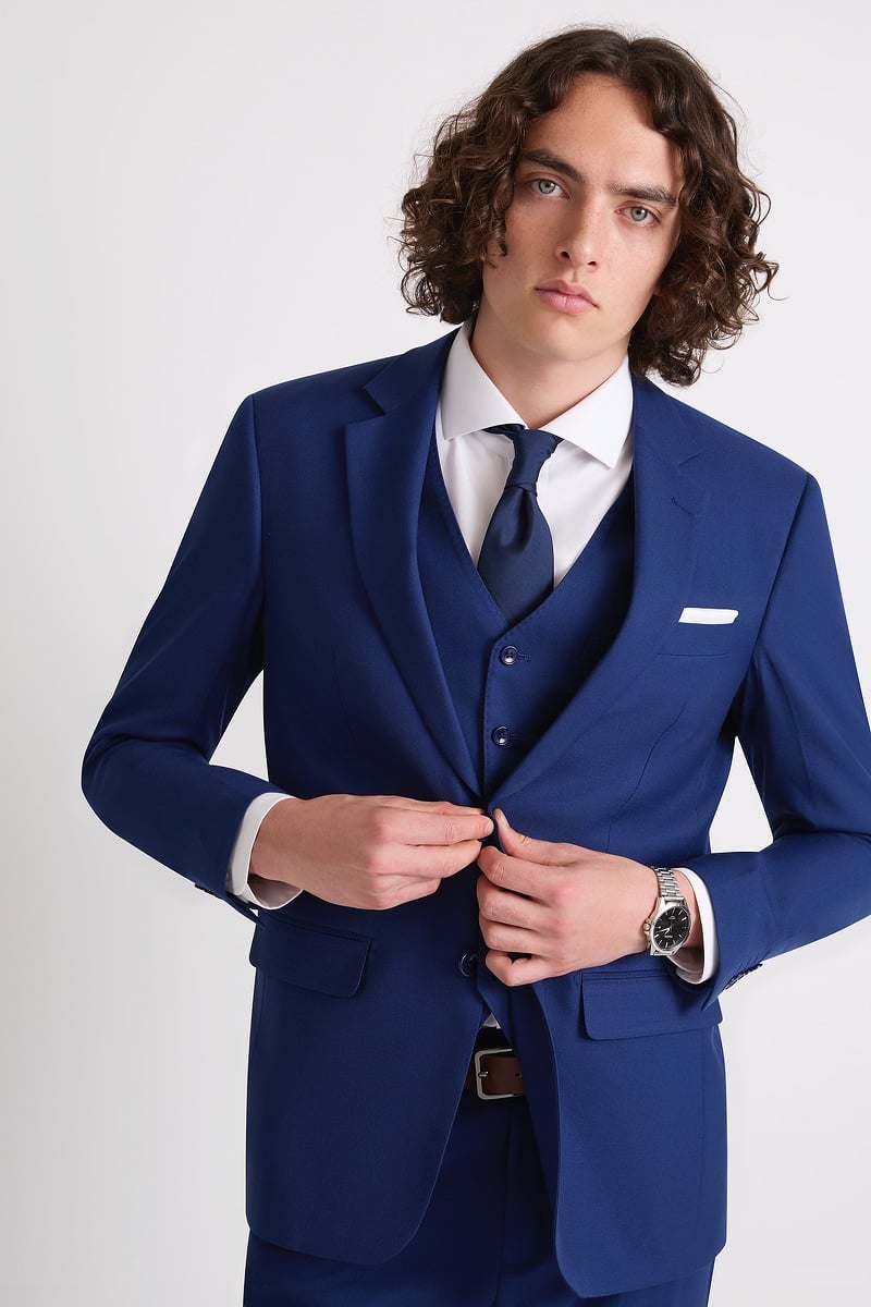 French Blue Suit Jacket photo 5