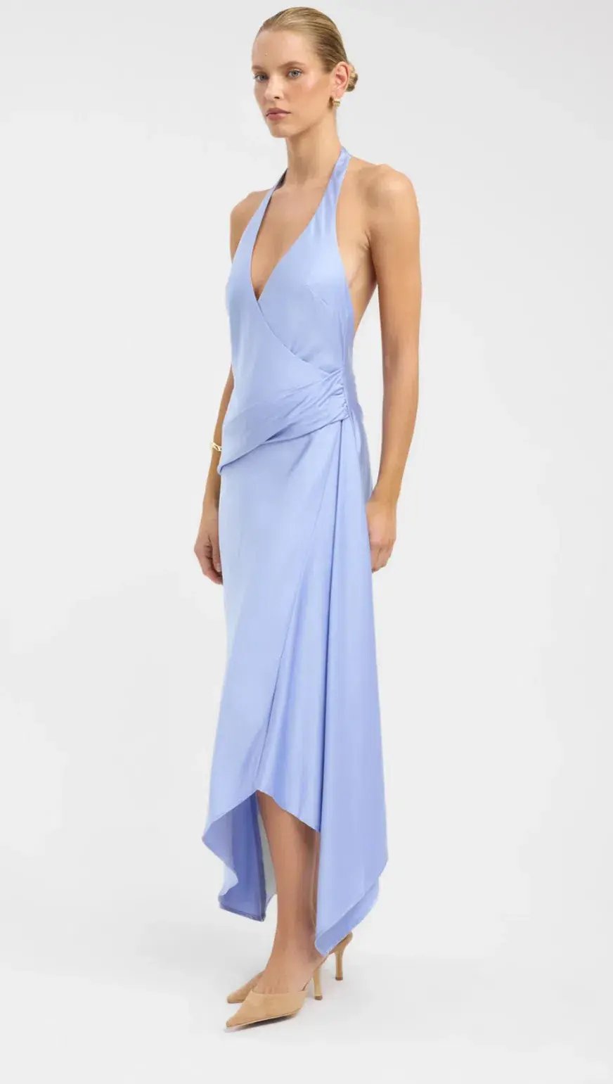 Kookai Palermo Godet Dress - Lavender Blue XS photo 2