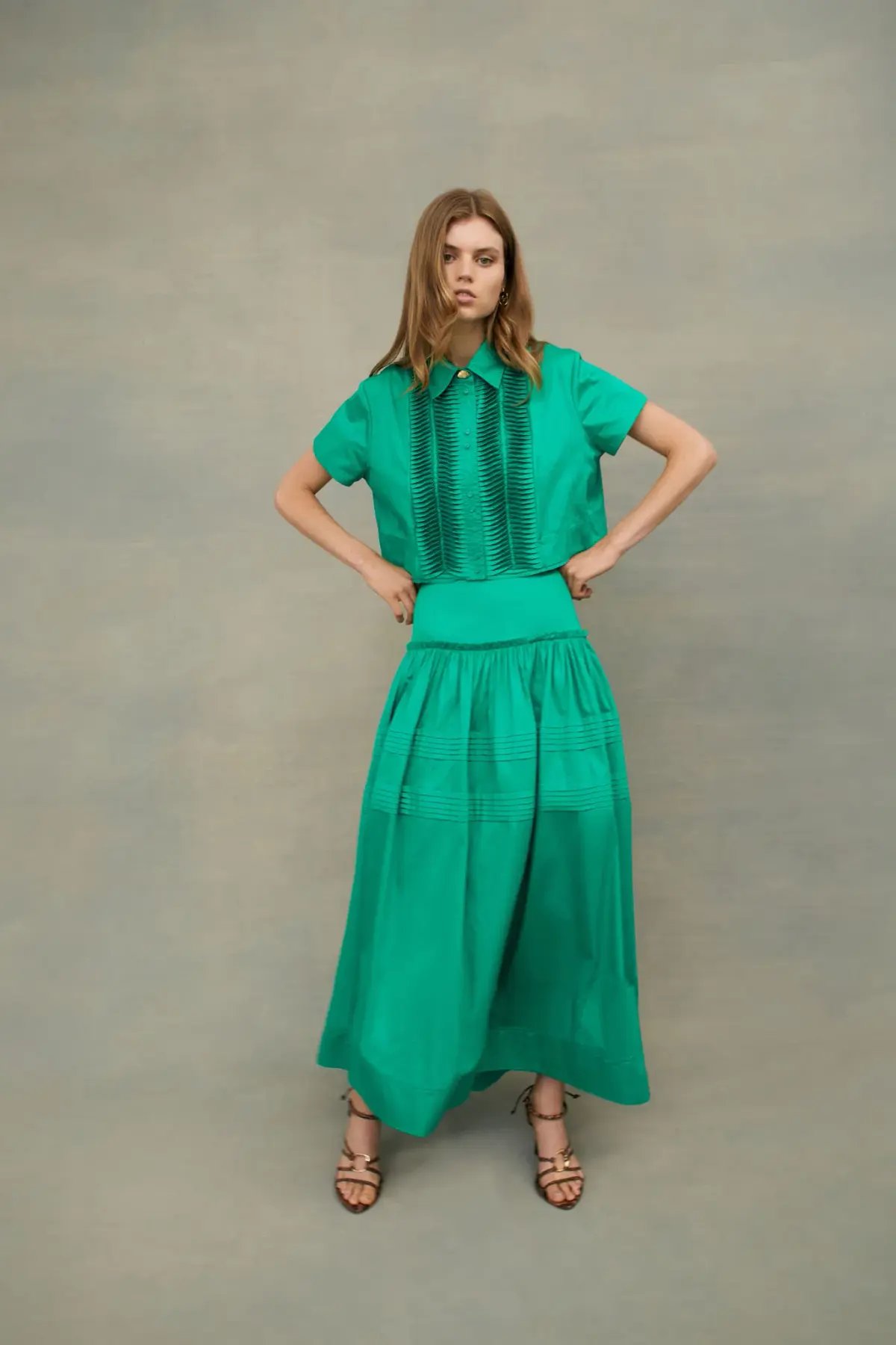 Aje Tidal Top & Skirt Green Size AU 8 photo 2
