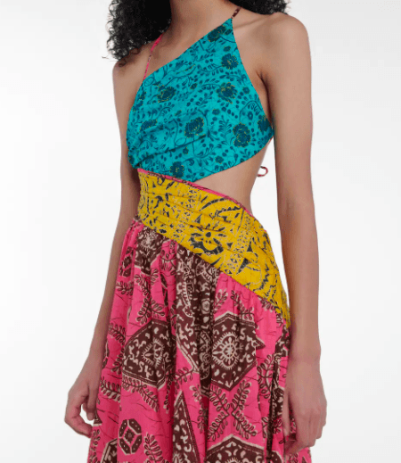 Zimmermann Lulu Asymmetric Dress Print Size 8 photo 2