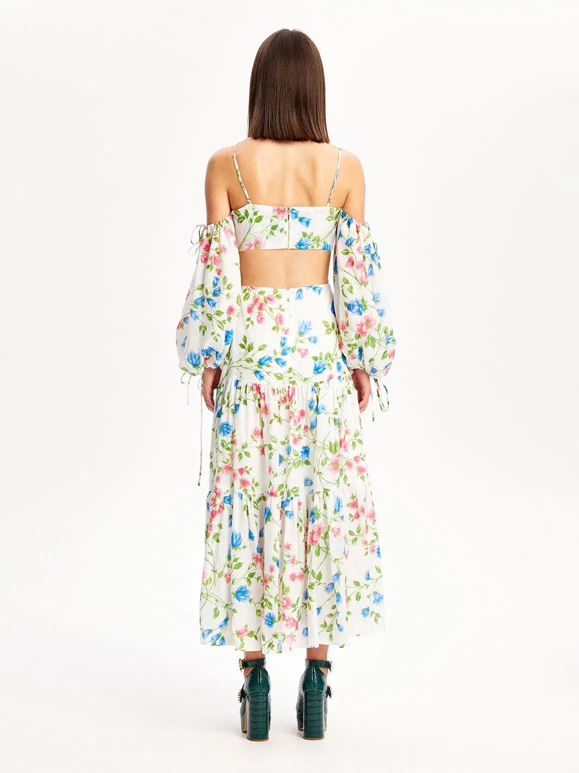 Alice McCall Rolling Meadows Midi Dress Bluebell Print Size 10 photo 5