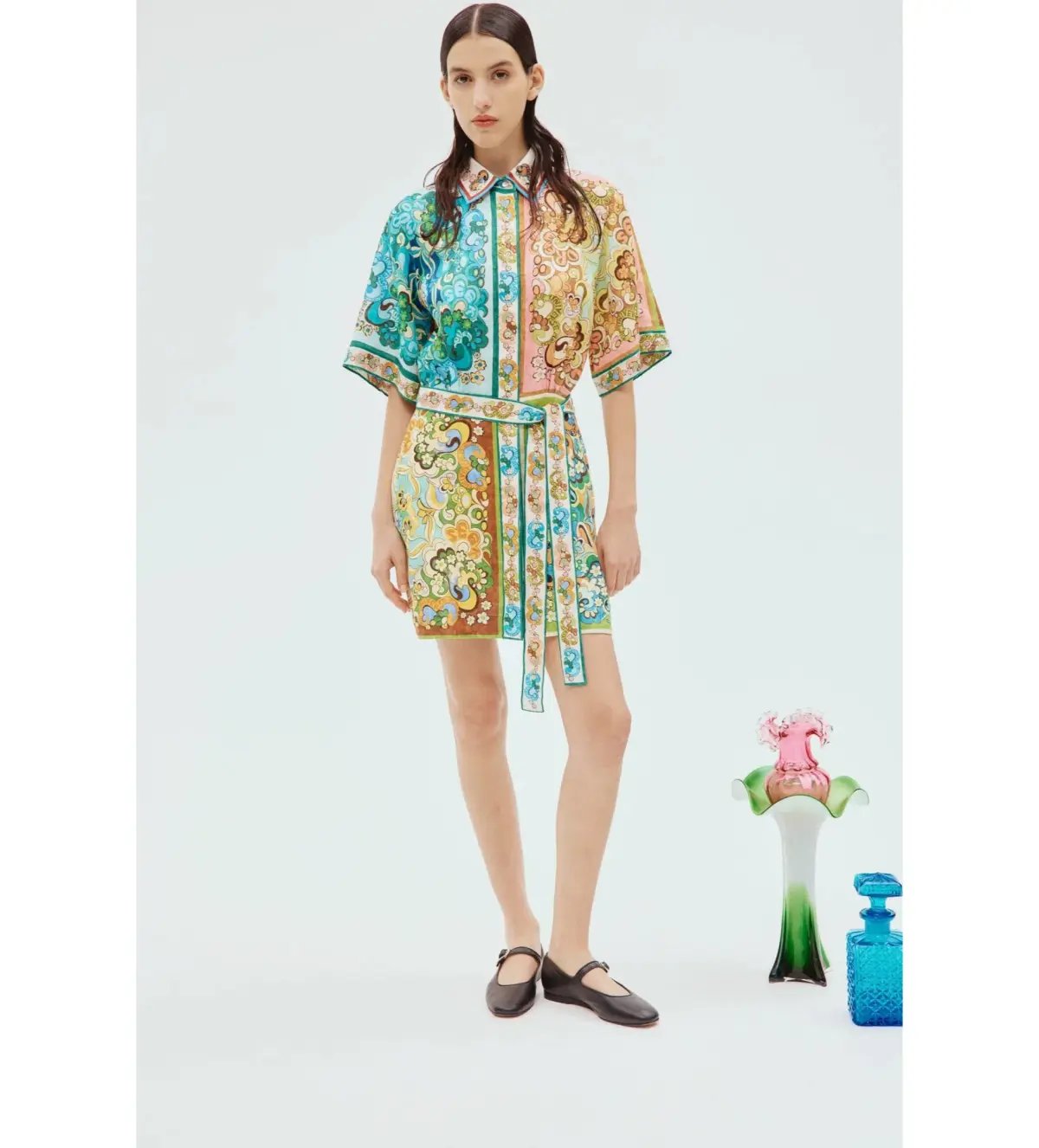 Alemais Dreamer Mini Dress Multi Print Size 8 photo 4