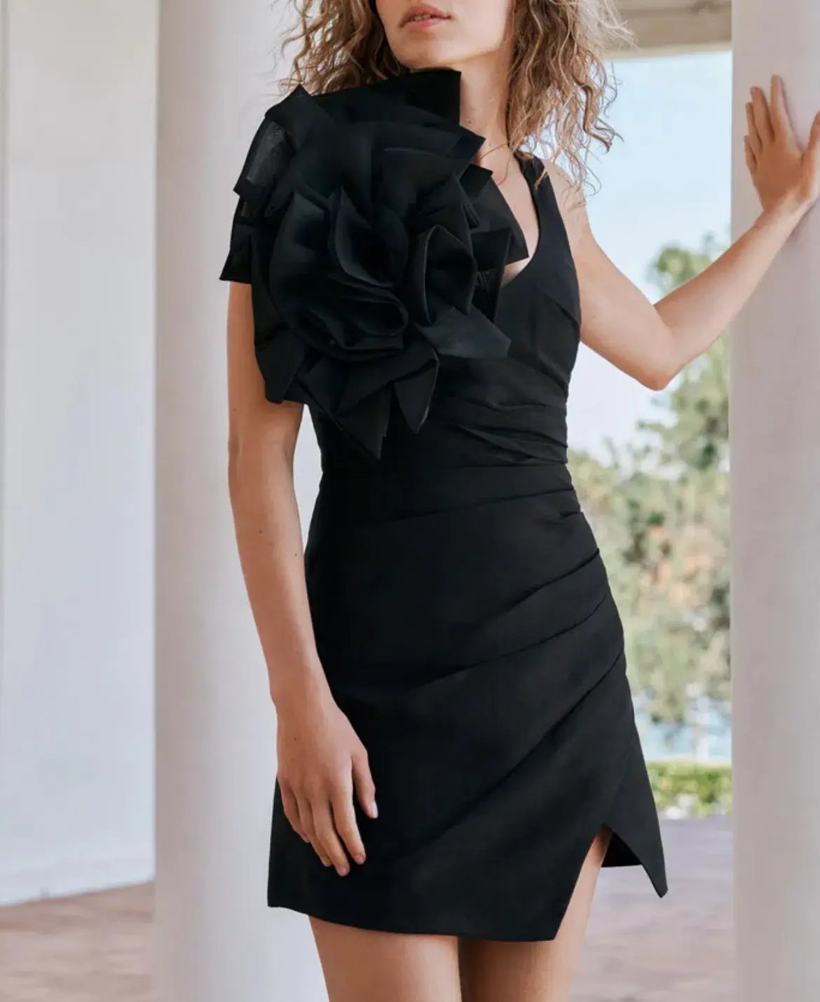 Aje Energy Mini Dress Black Size 8 photo 2