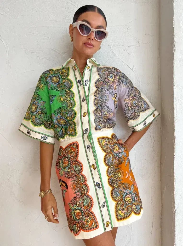 Alemais Trippy Troppo Mini Dress Multi Size AU 10 photo 5