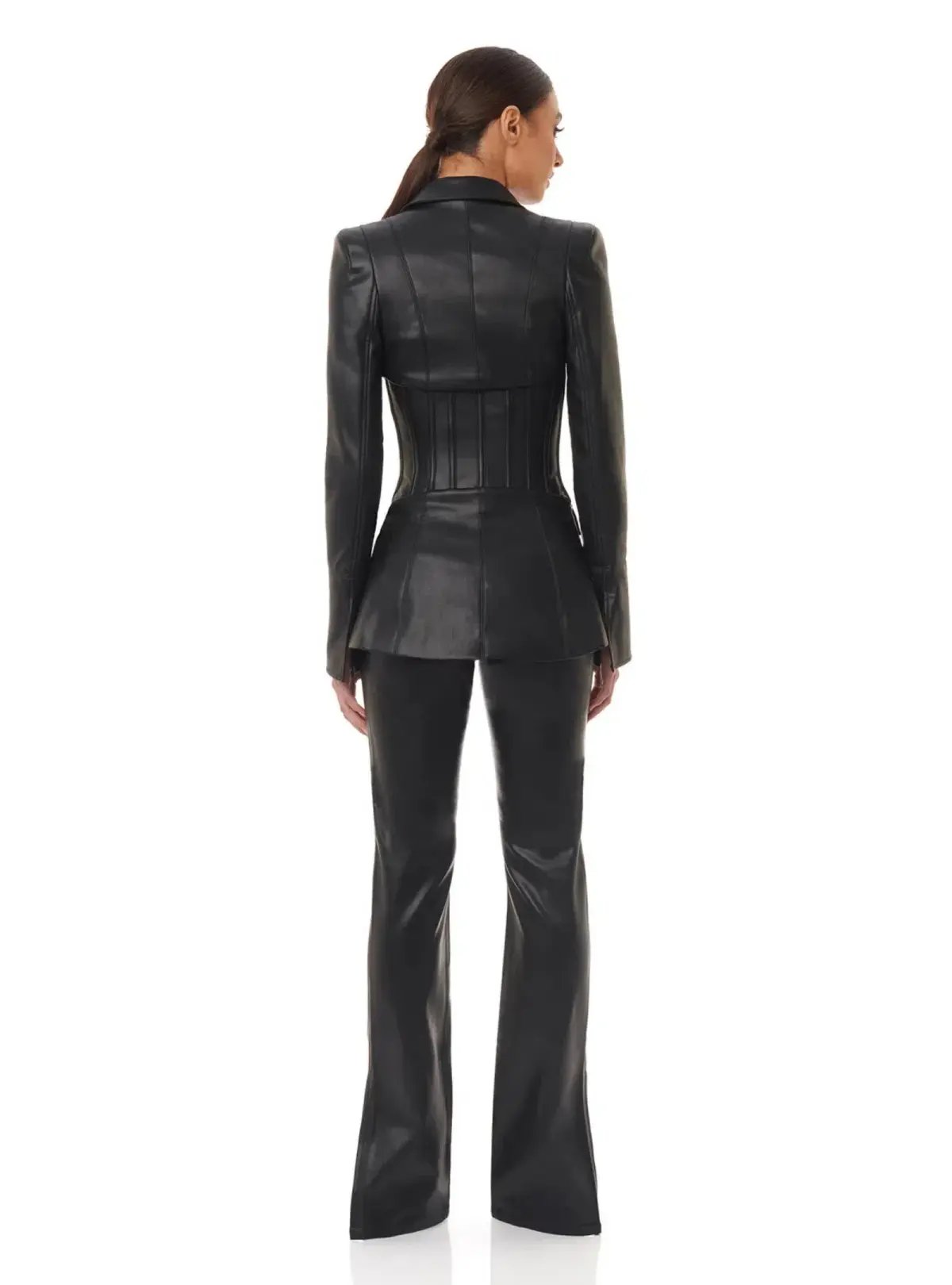Eliya The Label Kirstin Vegan Leather Blazer Black Size XS / AU 6 photo 2
