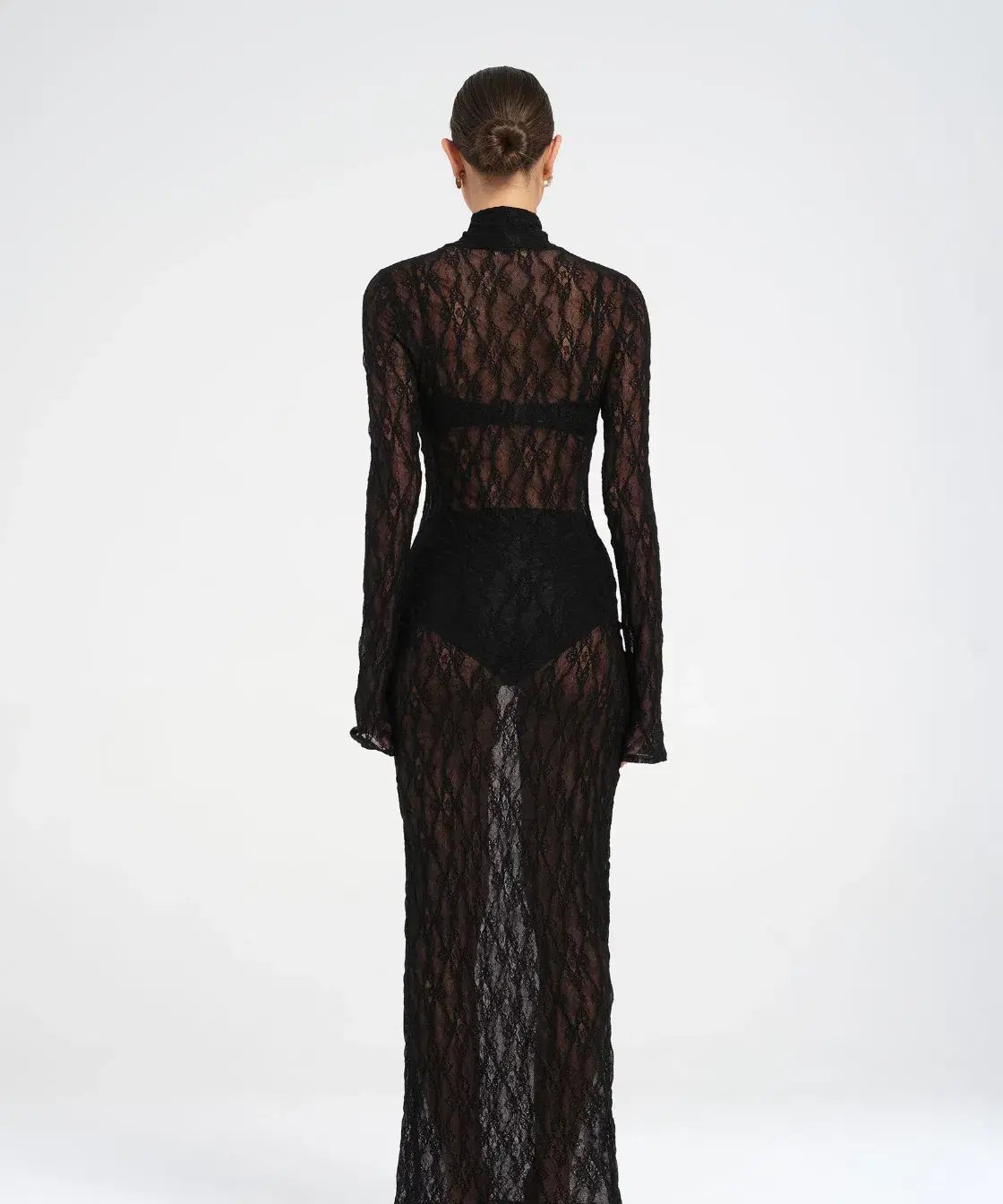 BENNI Dante Maxi Dress Black Size 8 photo 3