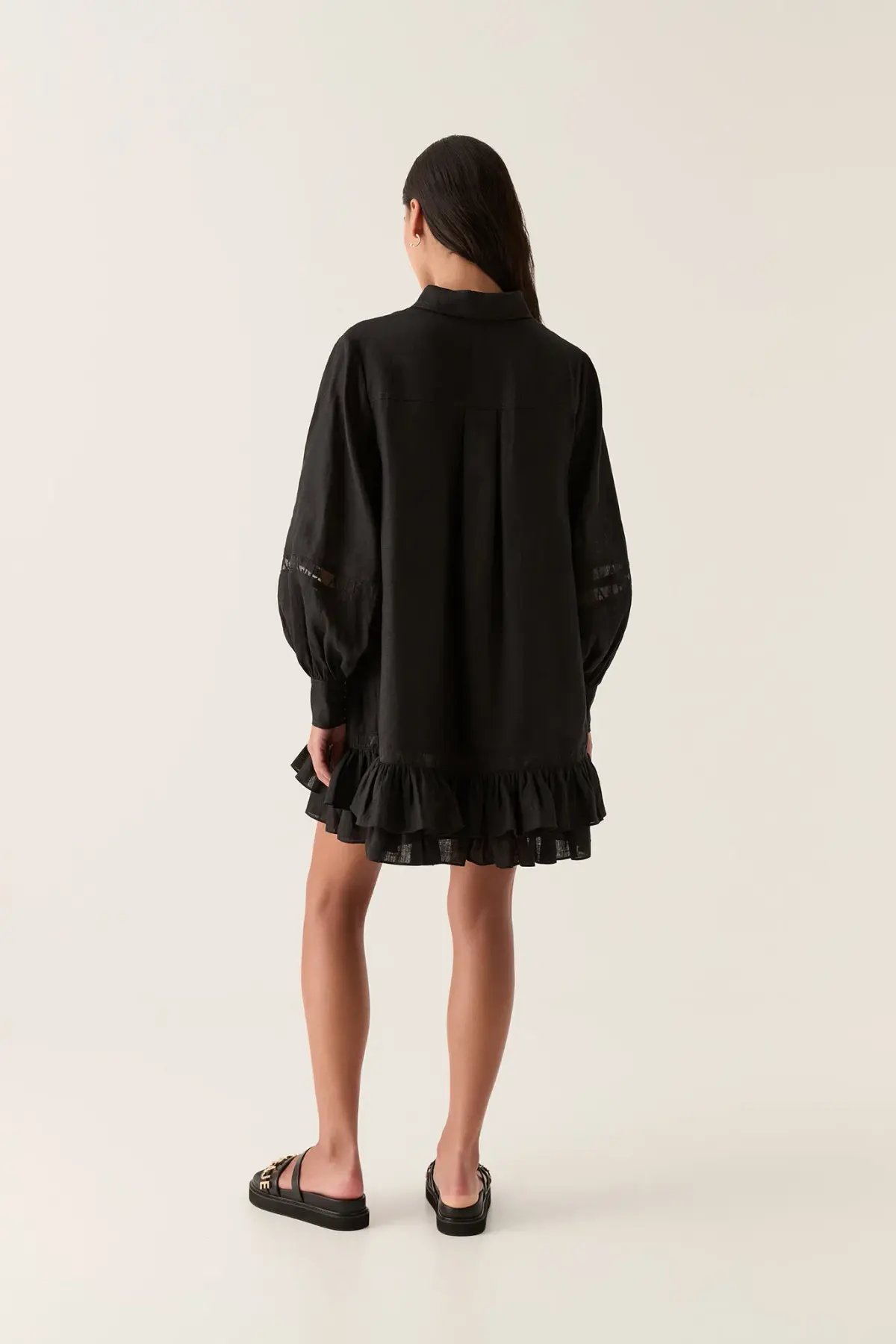 Leona Edmiston Nia LBD Cocktail Dress With Side Split Size AU 4 photo 2