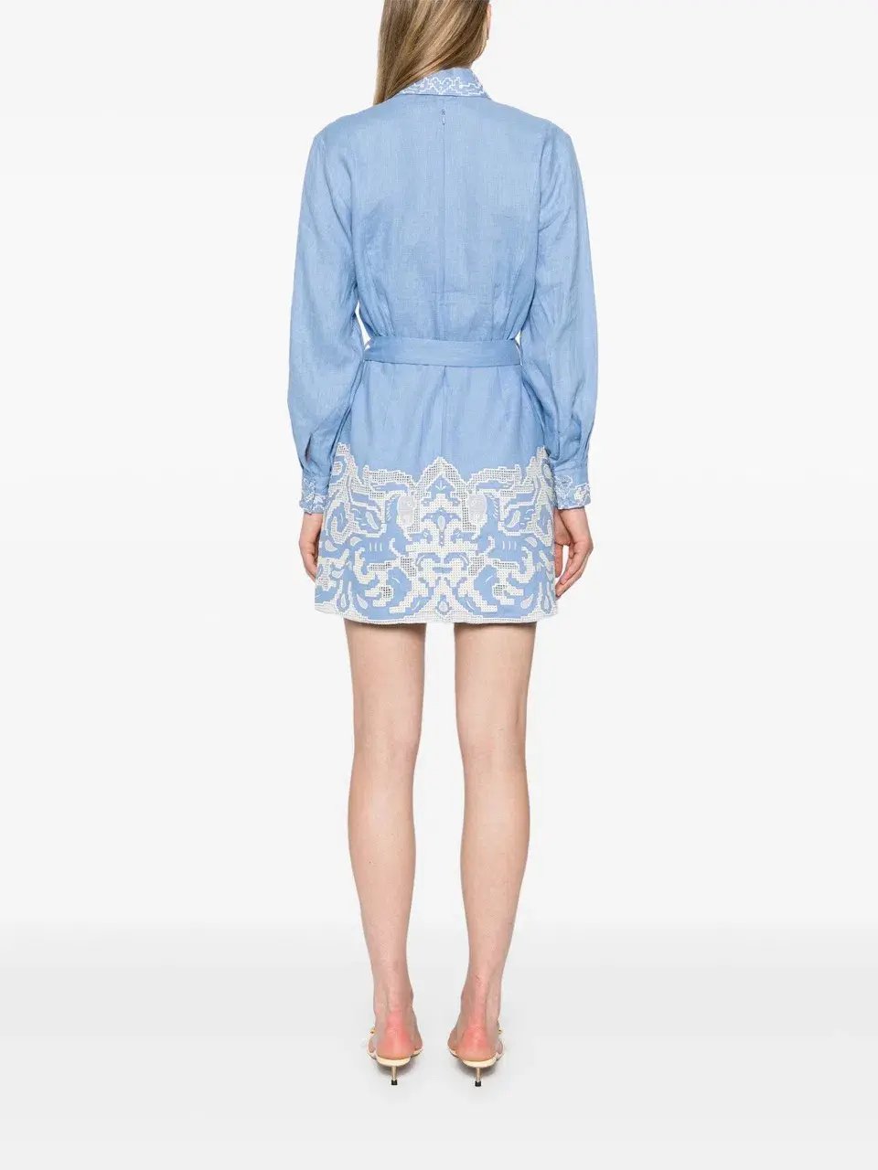 Alemais Arion Mini Dress Cornflower Blue Size AU 10 photo 4