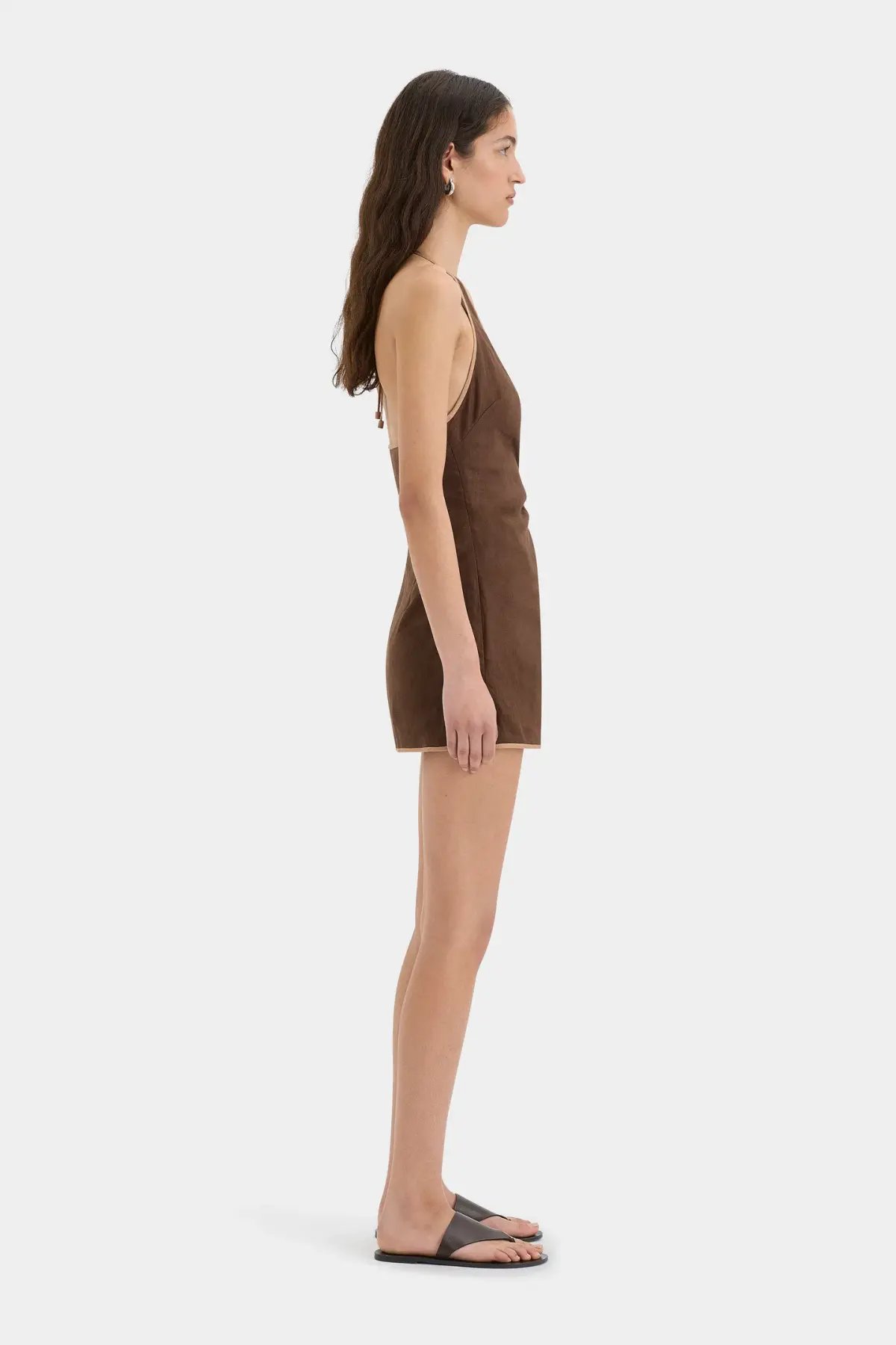 Sir the Label Affogato Twist Mini Dress Chocolate Brown Size 2 / AU 10 photo 2