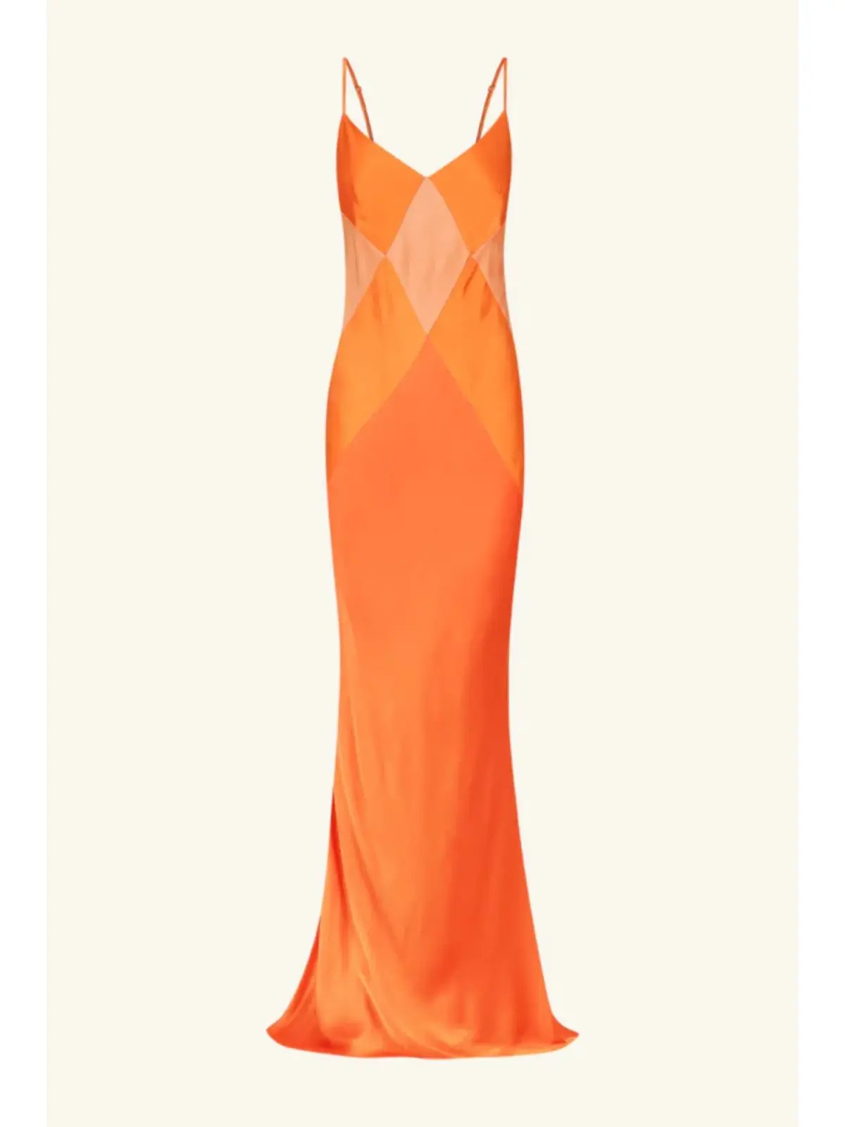 Shona Joy Mia Contrast Spliced Maxi Dress Red Orange/Hibiscus Size AU 10 photo 4