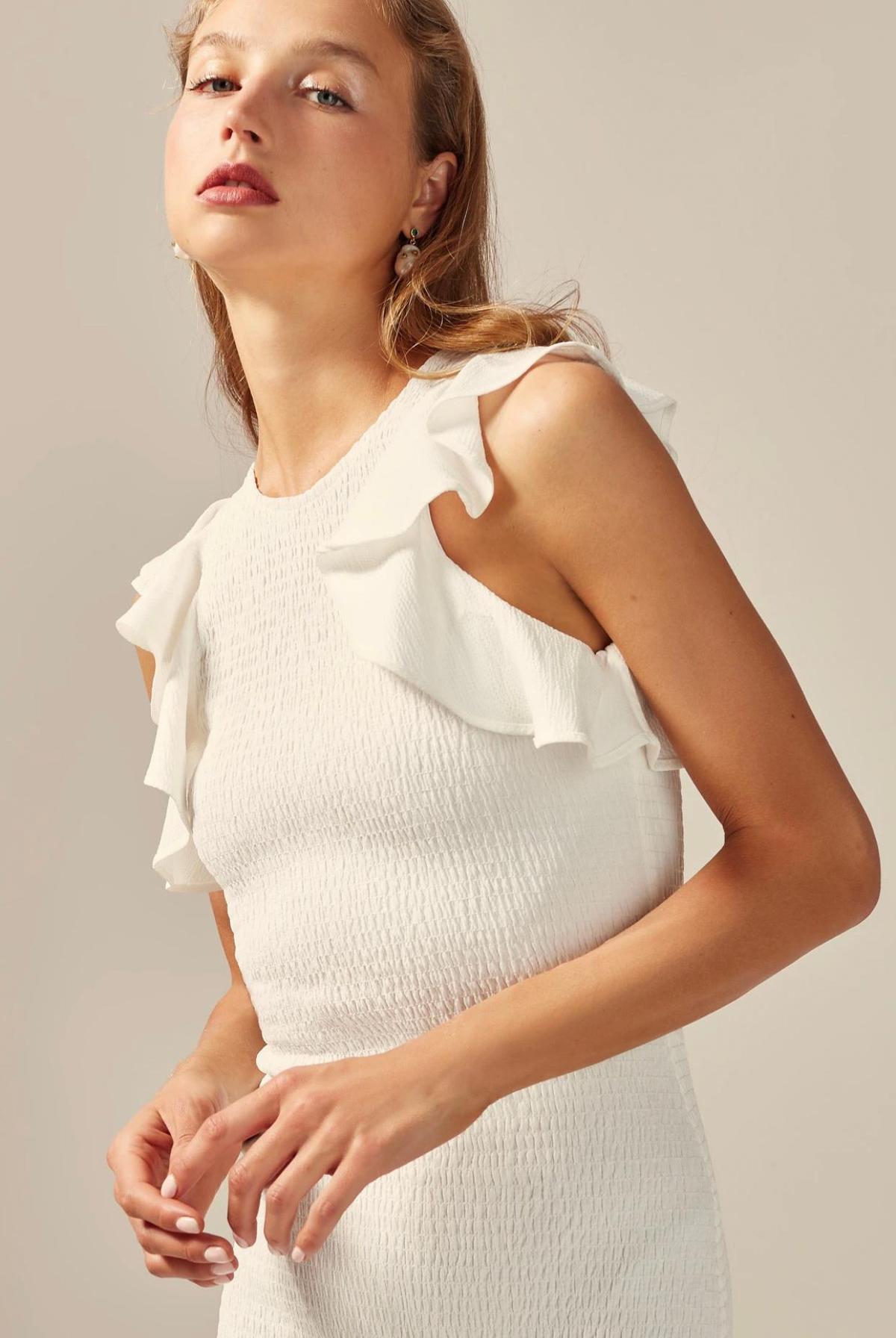 C/MEO Collective Expired Mini Dress Ivory Size M/10 photo 3