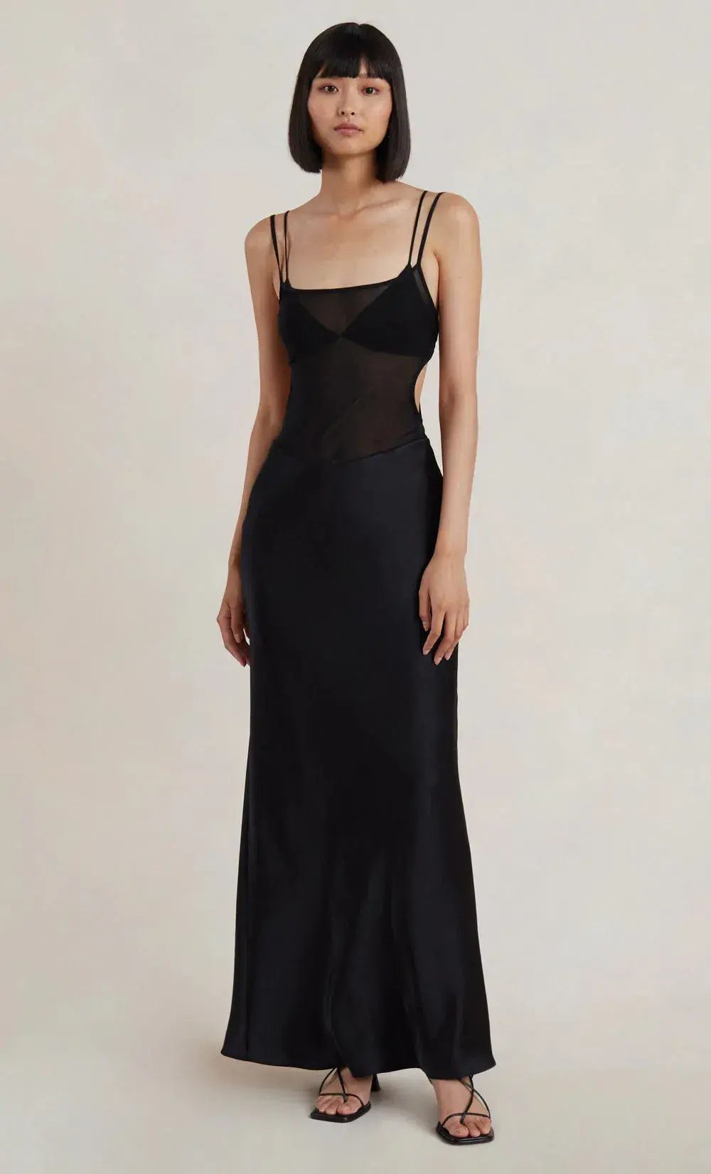 Bec & Bridge Lindsey Cutout Maxi Dress Black Size M/AU 12 photo 2