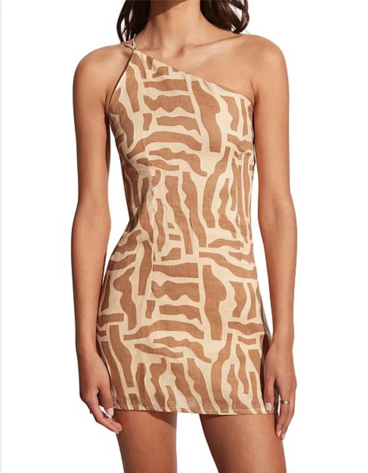 Faithfull the Brand Zippora Mini Dress Print Size 12 photo 2