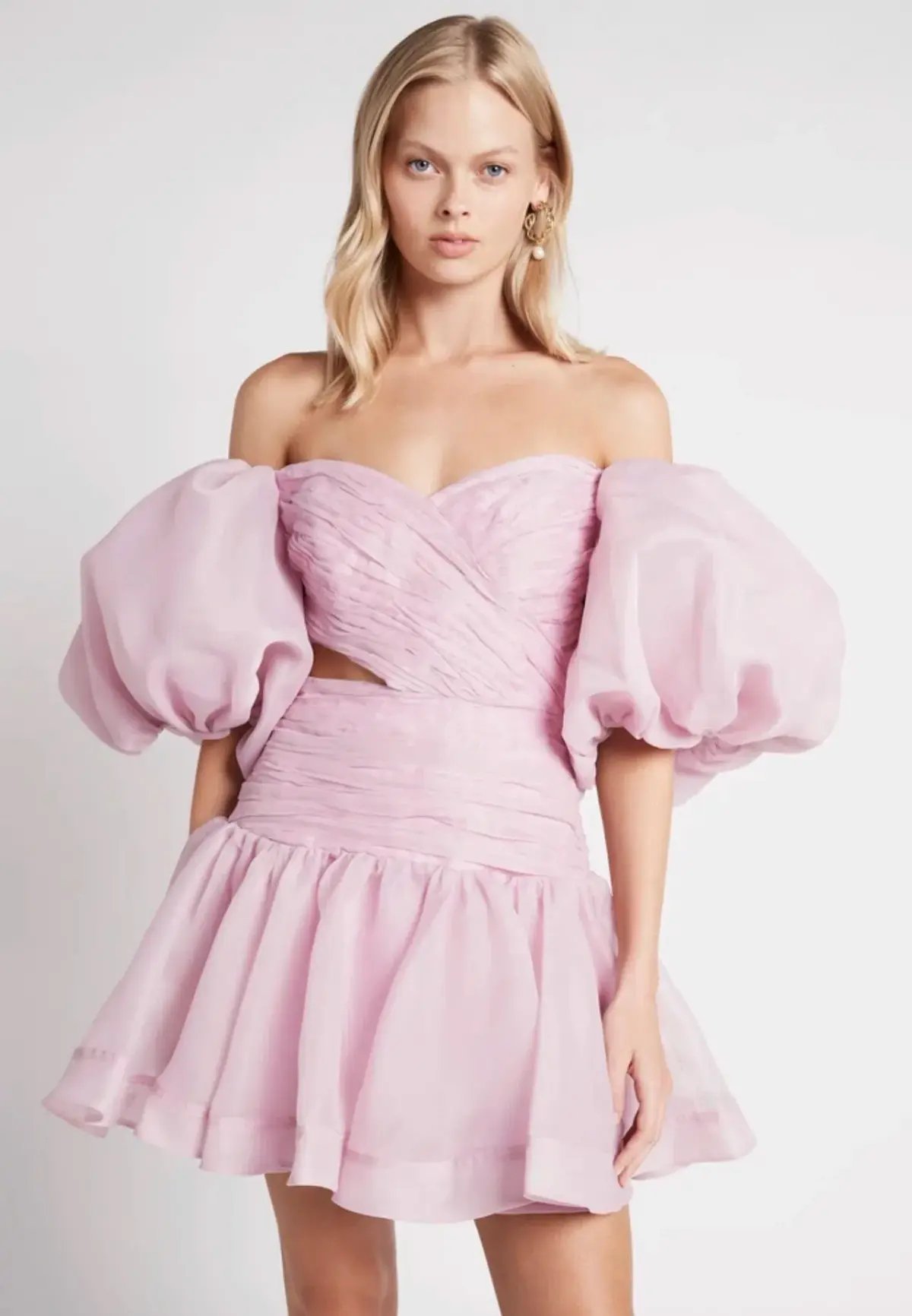 Aje Myriad Cut Out Mini Dress  Pink Size 12 photo 2