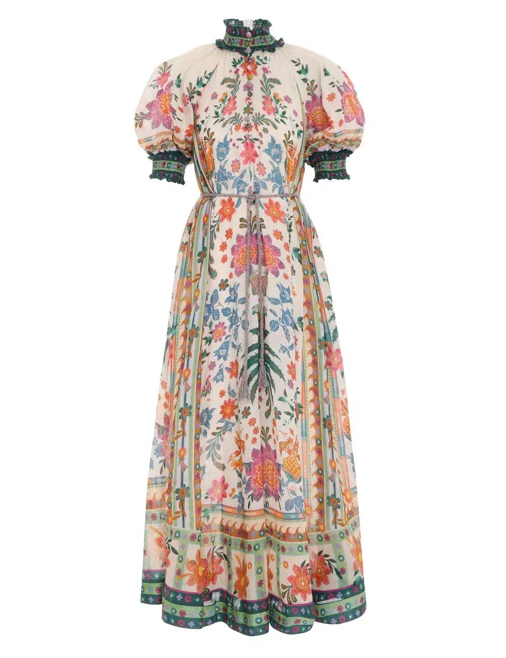 Zimmermann Ginger Swing Maxi Dress Multi Print Size 1 / AU 10 photo 4