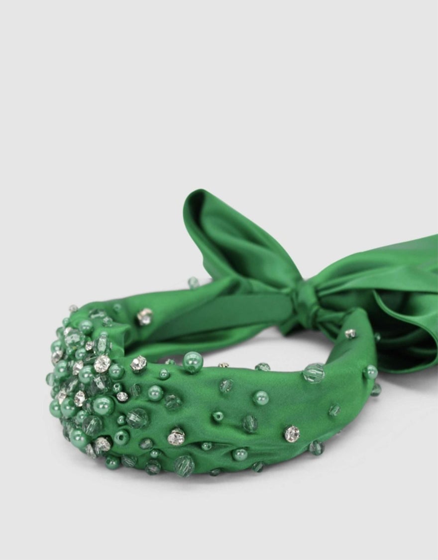 Morgan & Taylor Callie Fascinator, Emerald photo 4