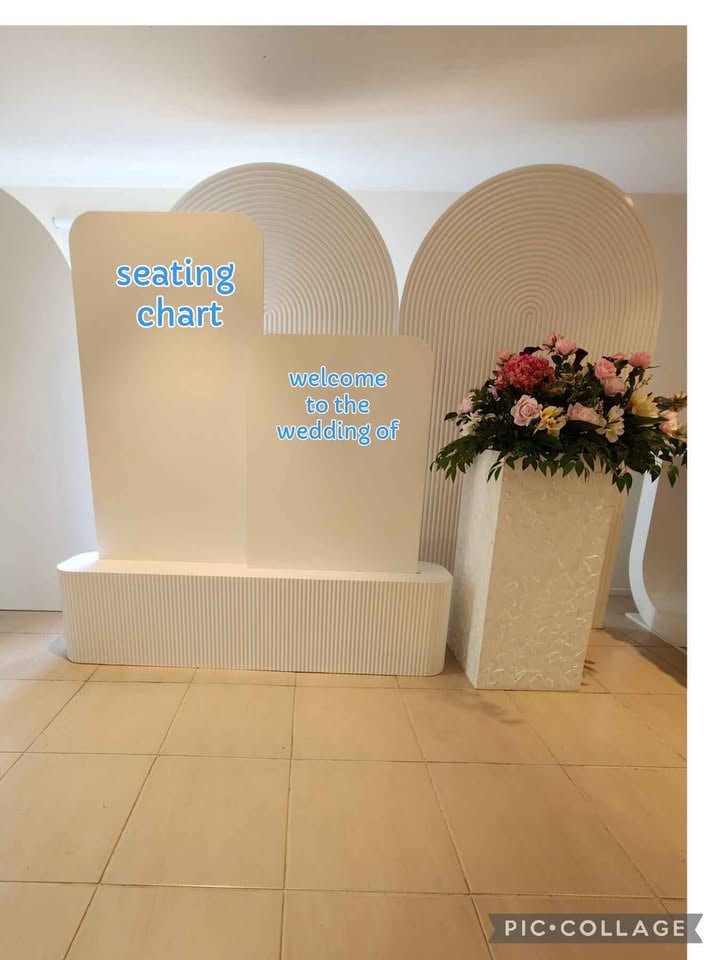 Welcome sign for hire/seating chart photo 5