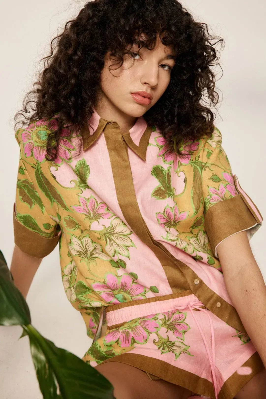 Alemais Winnie Shirt & Shorts Set Floral Size photo 2