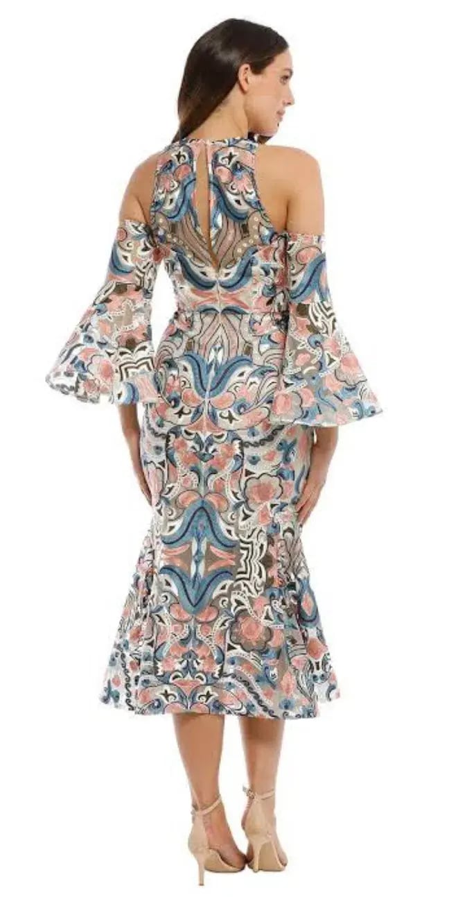 Thurley Carnivale Midi Dress Multi Size 10 photo 3