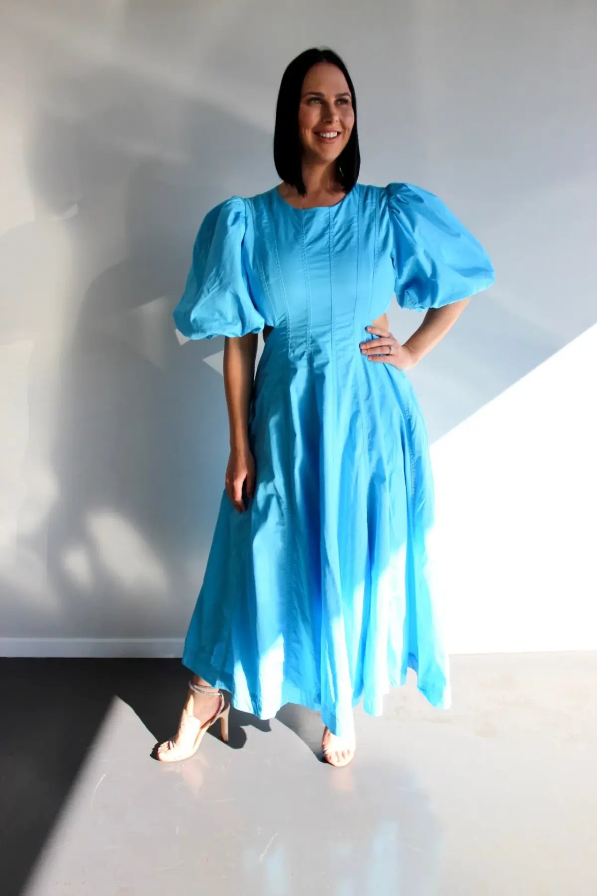Aje Fallingwater Cut Out Midi Dress Size 14 photo 5