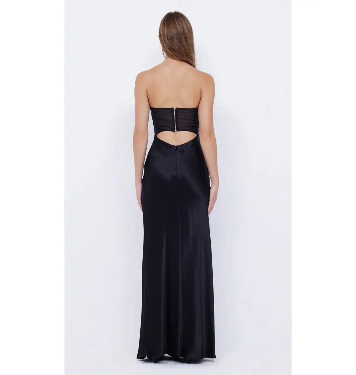 Bec & Bridge Strapless Halle Dress in Black Size AU 6 photo 3
