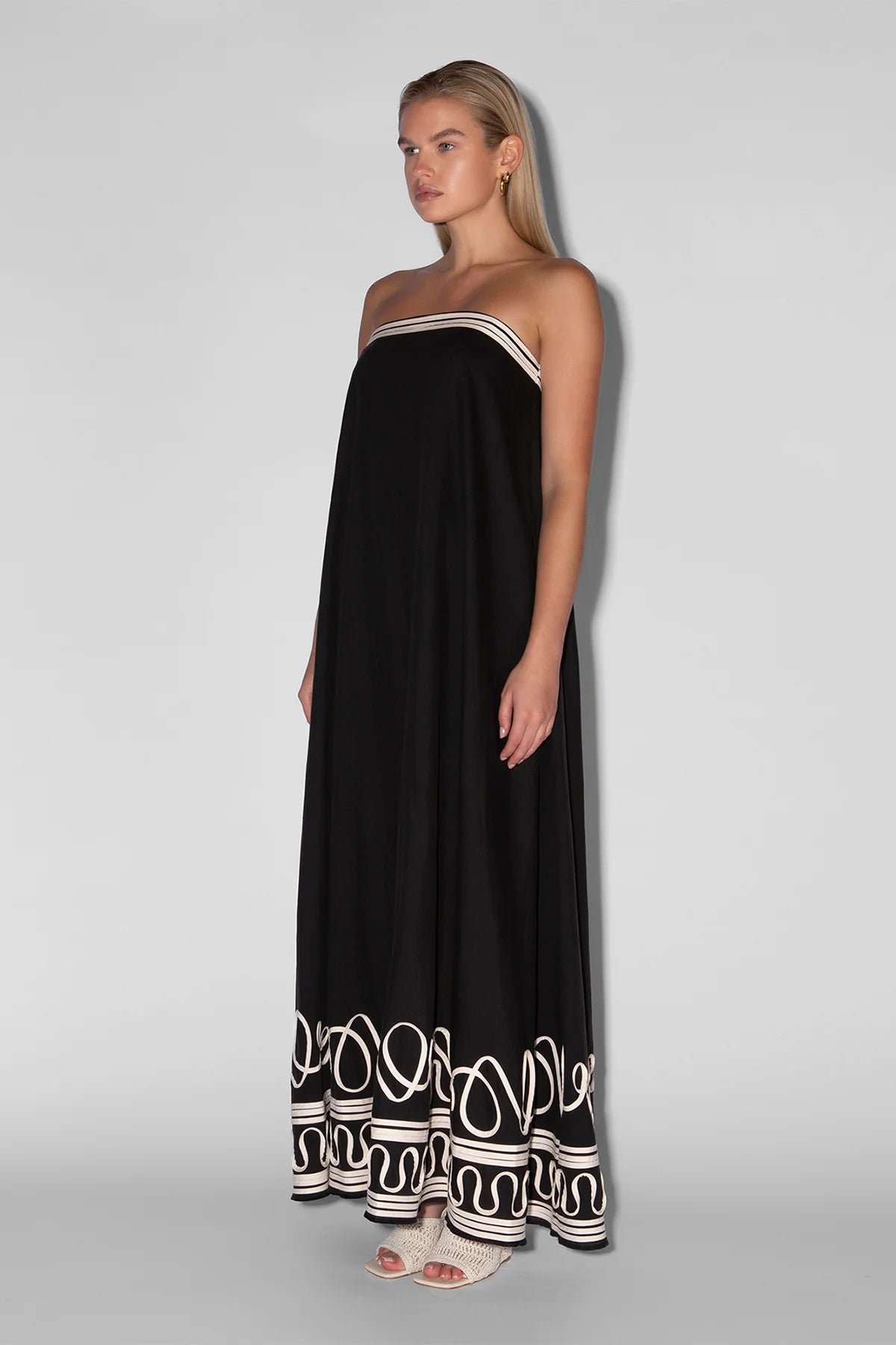 THE WOLF GANG CASELLA MAXI DRESS - NOIR photo 2