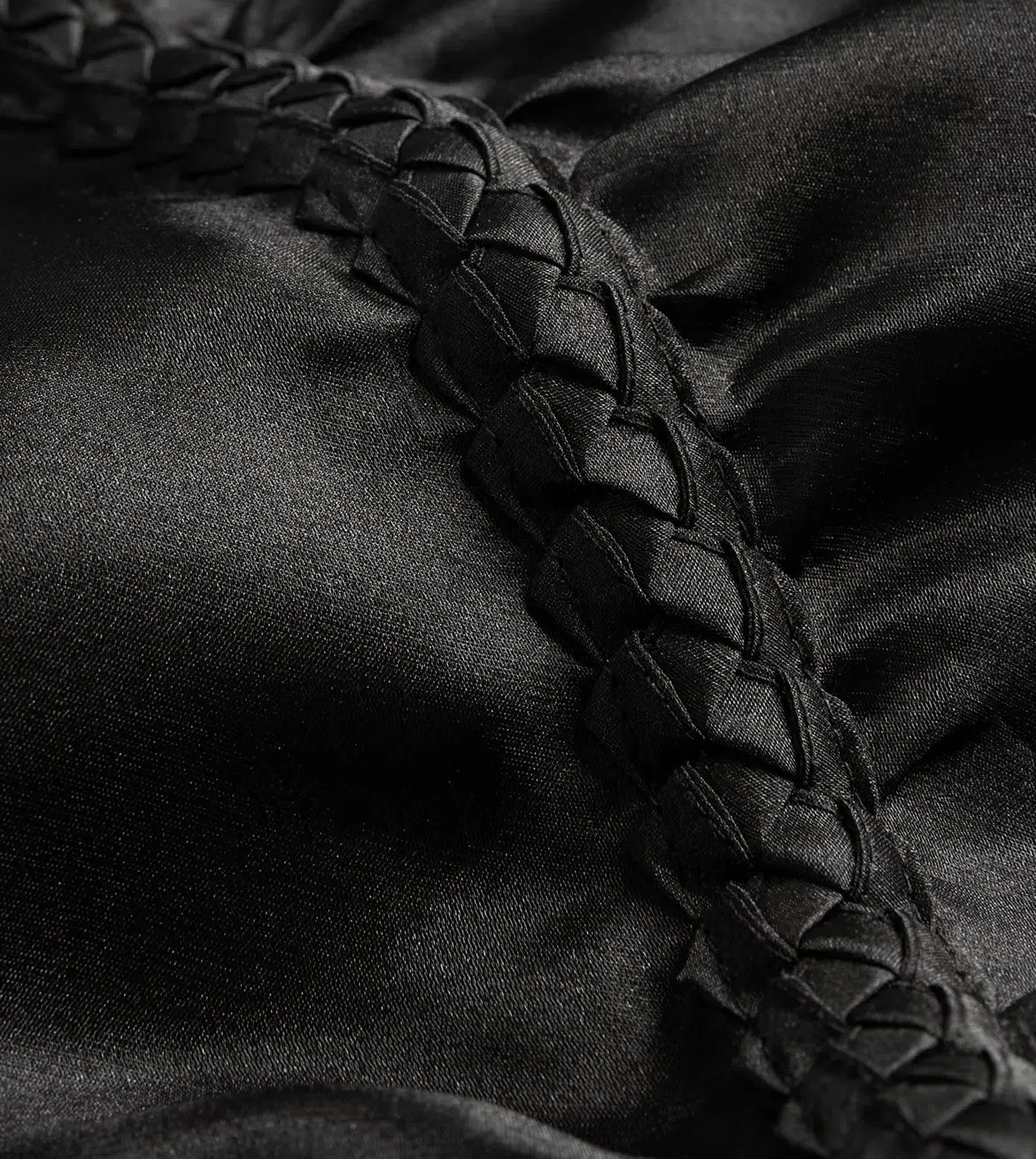 Aje Riviera Braided Midi Dress Black Size 6 photo 4