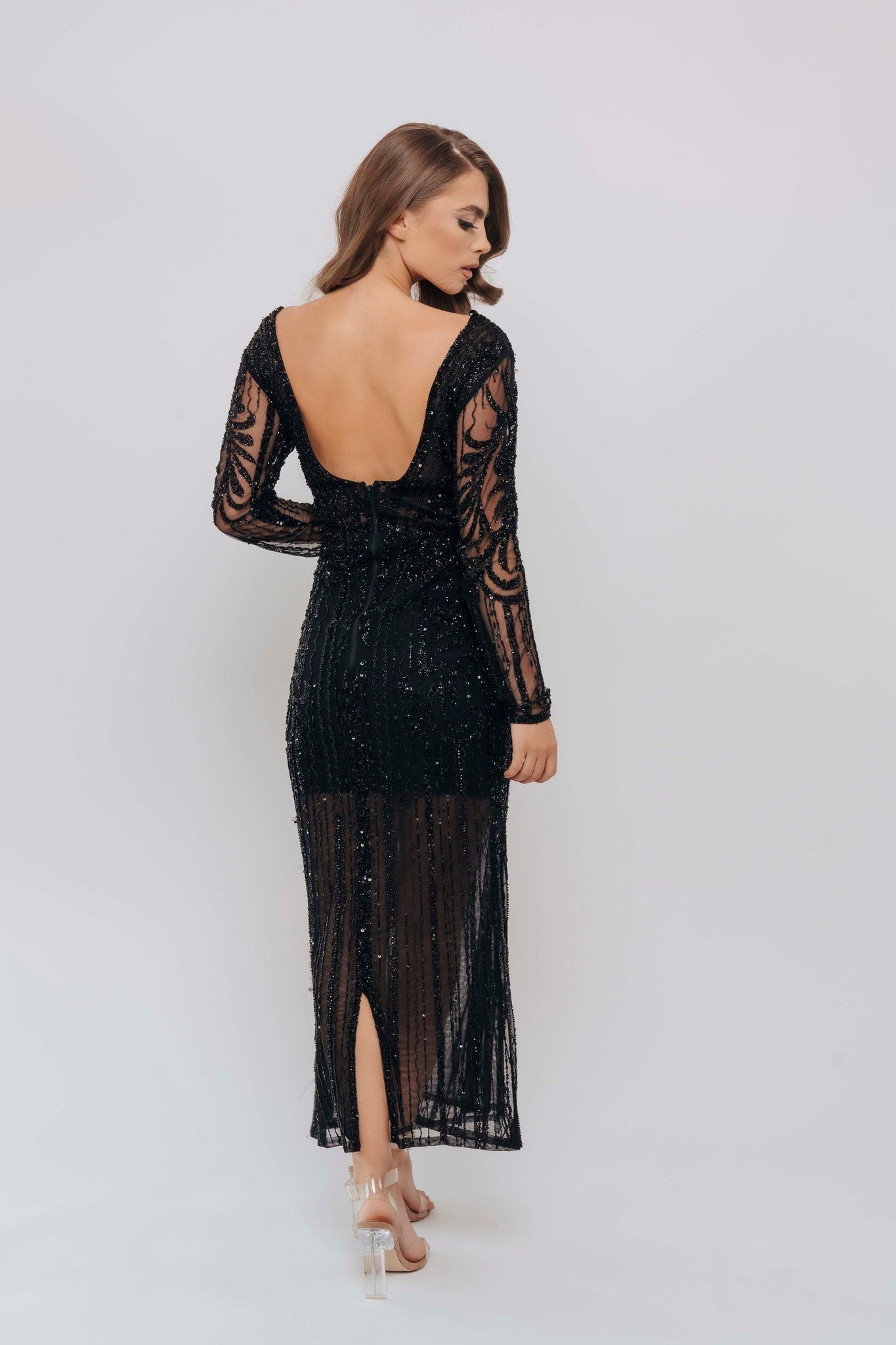 DINA V NECK BY MY SECRET WARDROBE BLACK photo 2