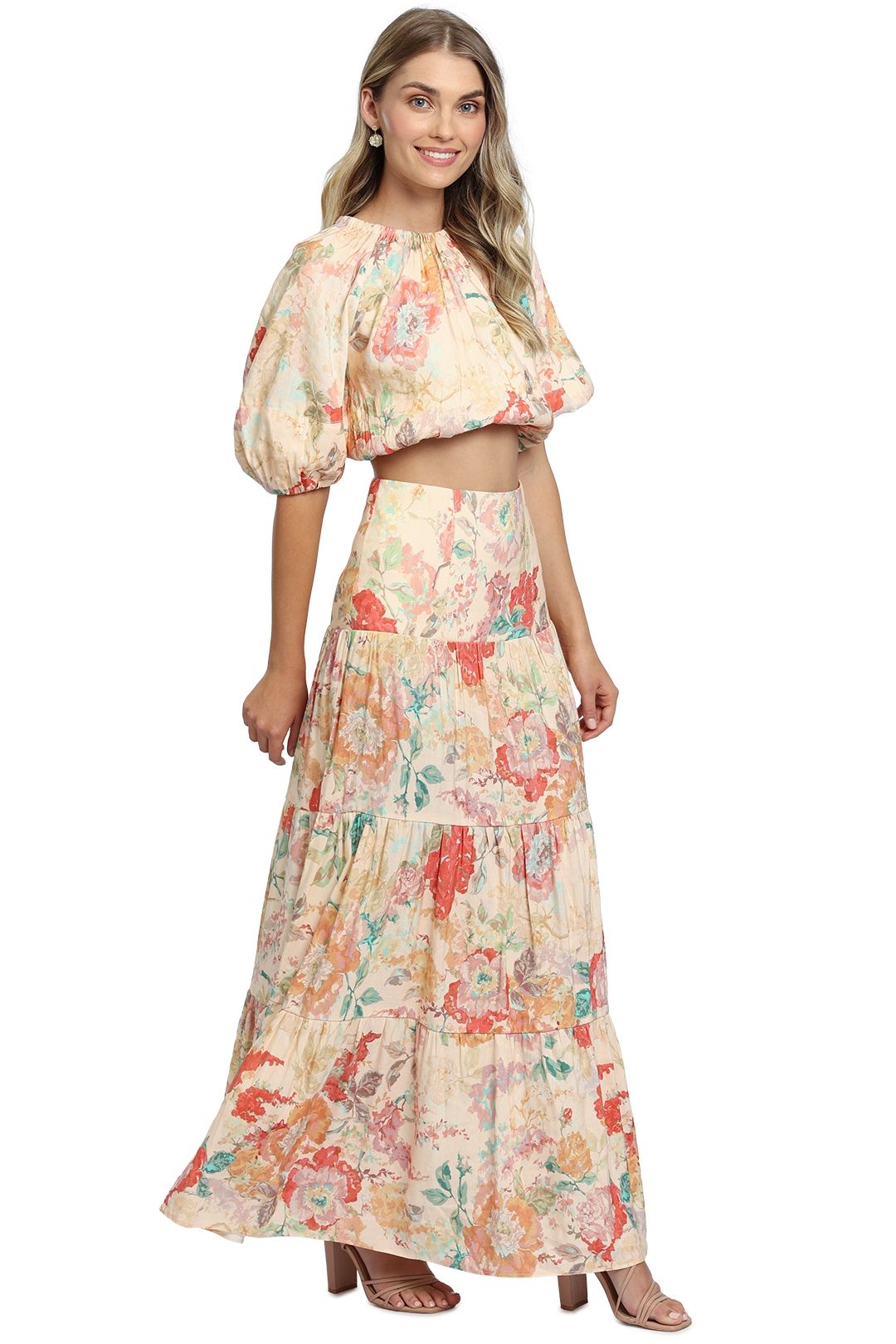 Salvador Top and Skirt Set - Picnic Peonies photo 2
