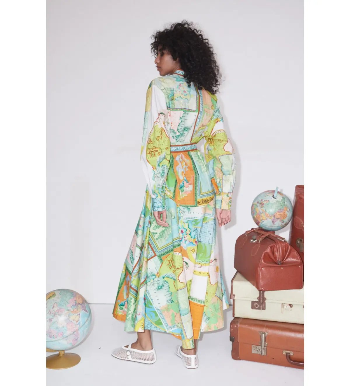 Alemais Atlas Shirtdress Print Size AU 14 photo 3