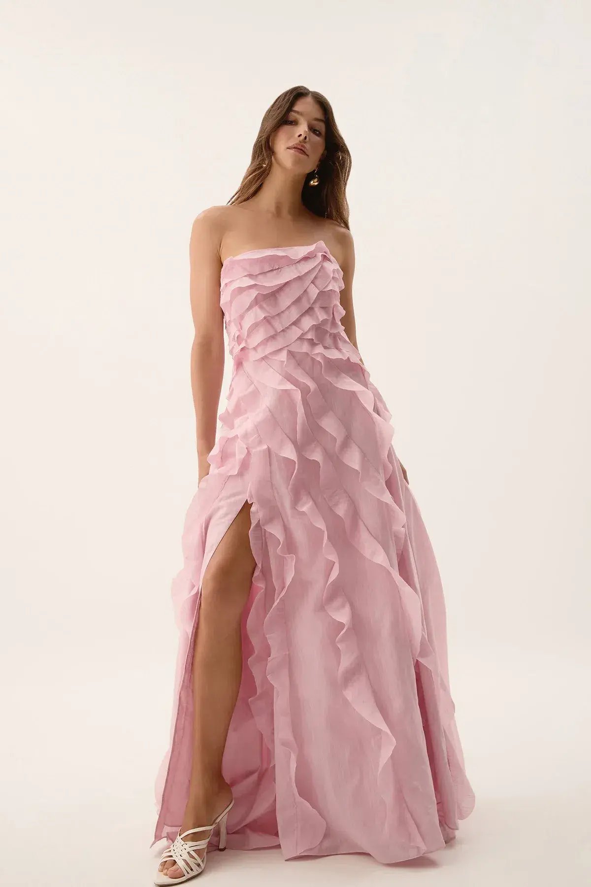 Aje Allairie Gown Size Maxi Pink AU 10 photo 6