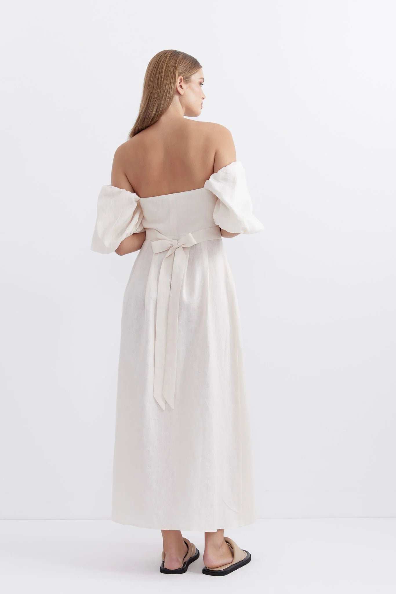 PASDUCHAS BOUNTY BUTTON MIDI DRESS - CLOUD photo 8