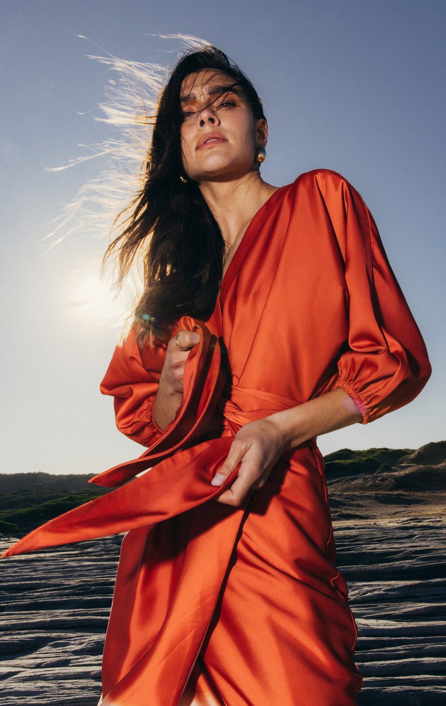 Pasduchas Sundowner Wrap Midi Dress photo 5