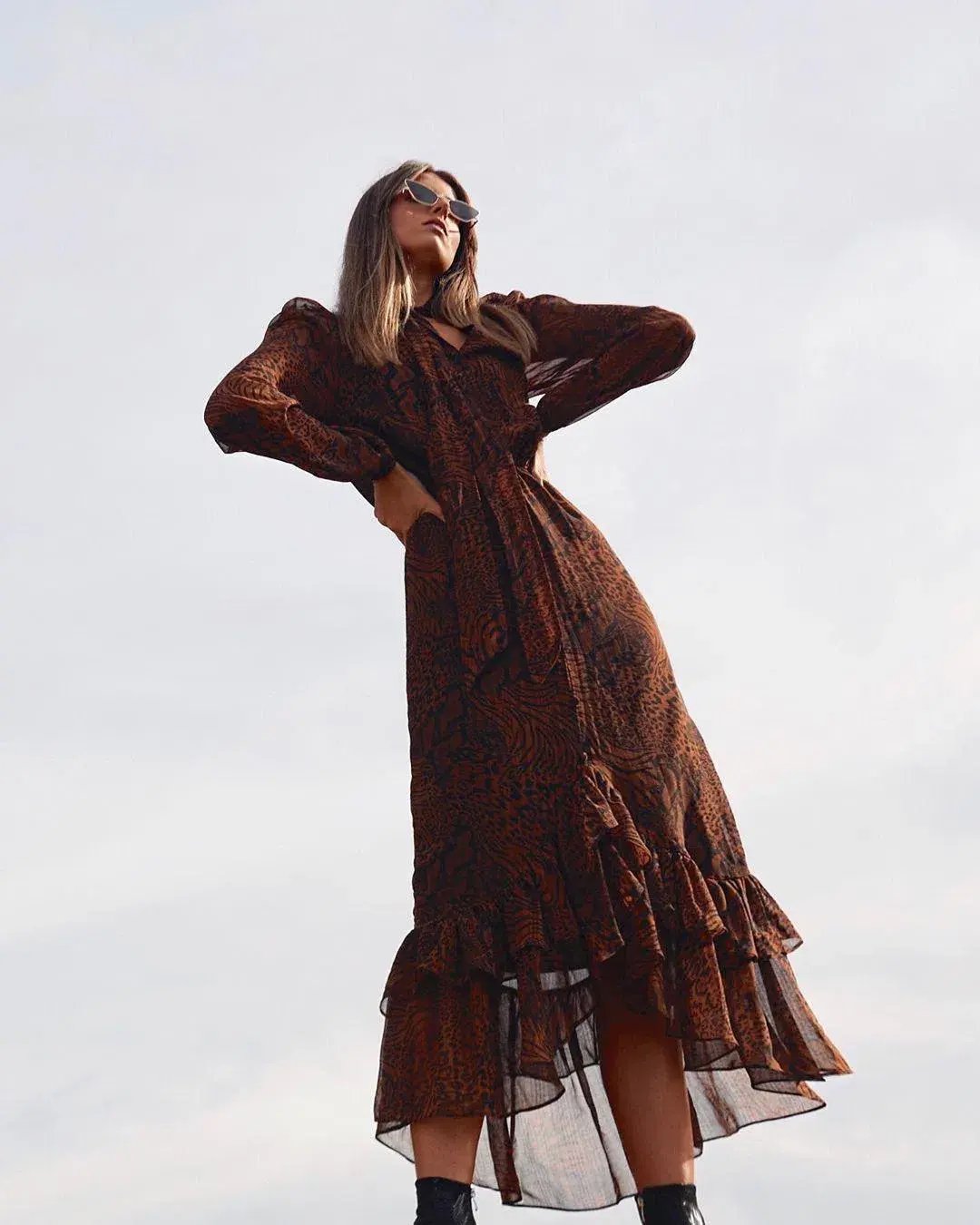 Sheike Wild Things Dress Print Size 8 photo 2