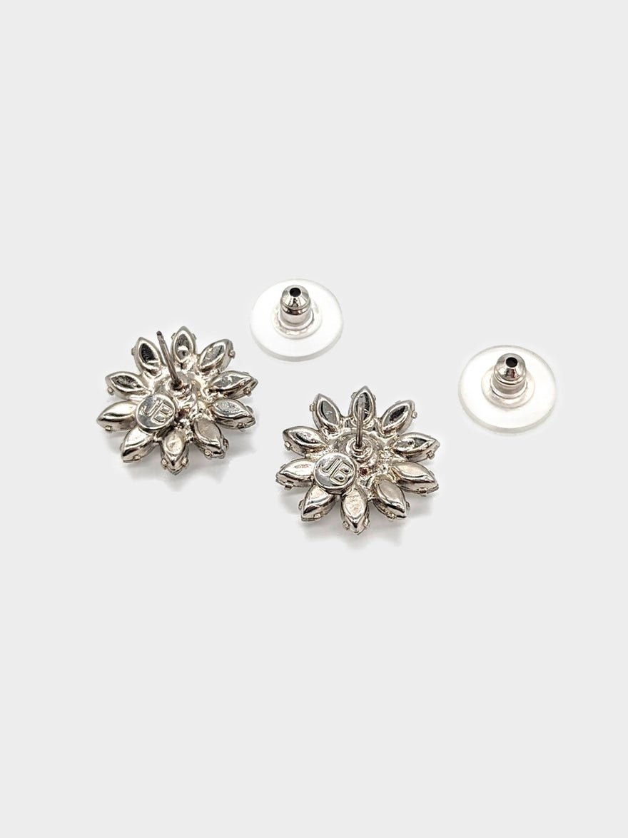 Jennifer Behr Perpetua Swarovski Earrings Silver photo 2
