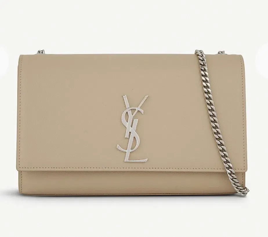 Saint Laurent Kate Monogram Shoulder Bag Nude photo 2