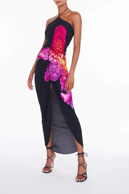 Rat & Boa Pascala Dress Black Floral Size S/Au 8 photo 2